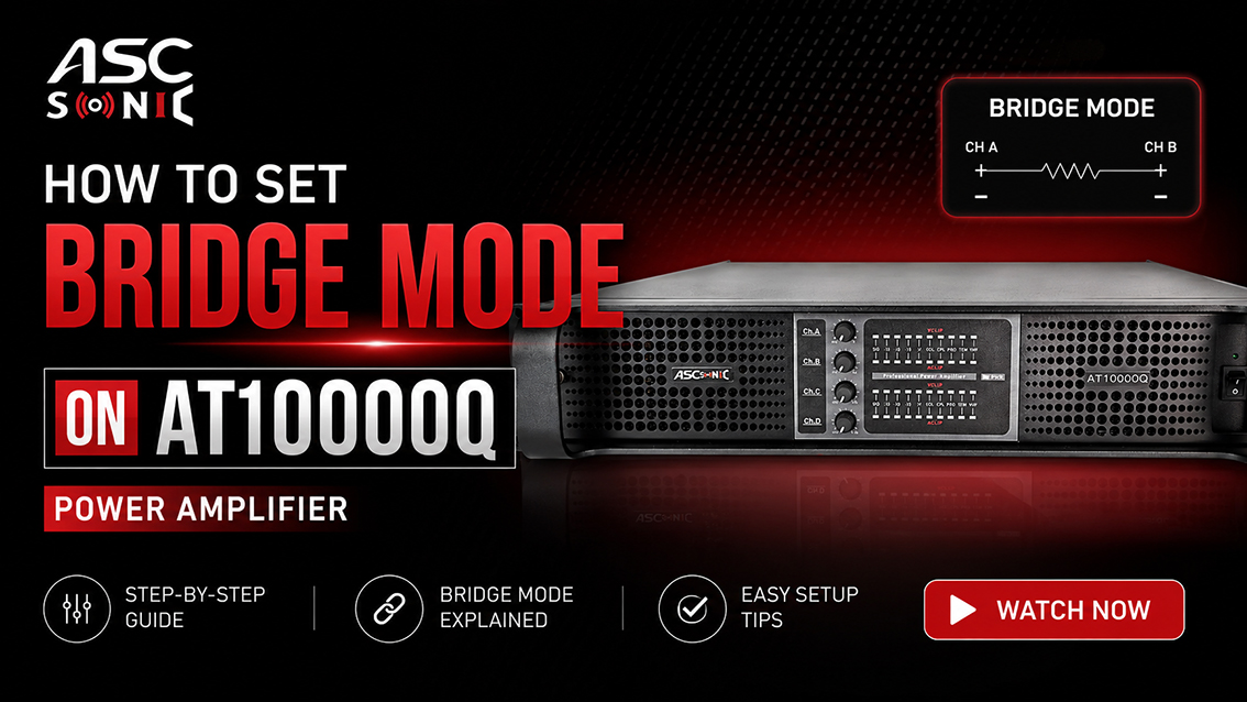 C&oacute;mo configurar el modo puente en el amplificador td clase AT10000Q